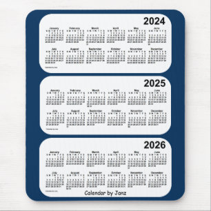 2024-2026 boxas polisen blått den 3 år kalendern musmatta
