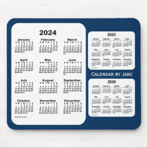 2024-2026 Polisbox Blue 3 Year Calendar by Janz Musmatta