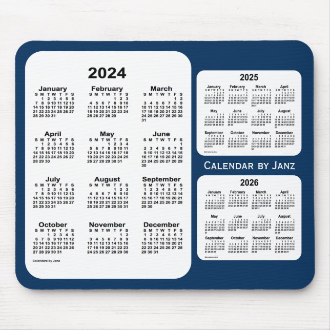 2024-2026 Polisbox Blue 3 Year Calendar by Janz Musmatta (Framsidan)