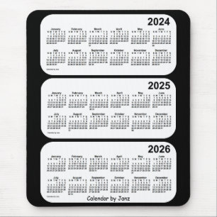 2024-2026 svartvita 3 år kalender vid Janz Musmatta