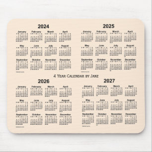 2024-2027 Antique White 4 Year Calendar av Janz Musmatta