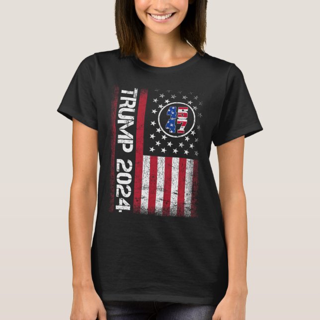 2024 45 47 Stå hos amerikanska Manar Kvinnor T Shirt (Framsida)
