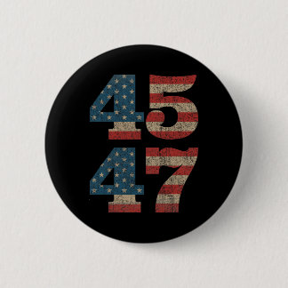 2024 45 47-Vintage Amerikansk Flagga Retro 4547 Tr Knapp