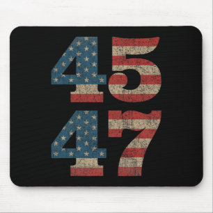2024 45 47-Vintage Amerikansk Flagga Retro 4547 Tr Musmatta