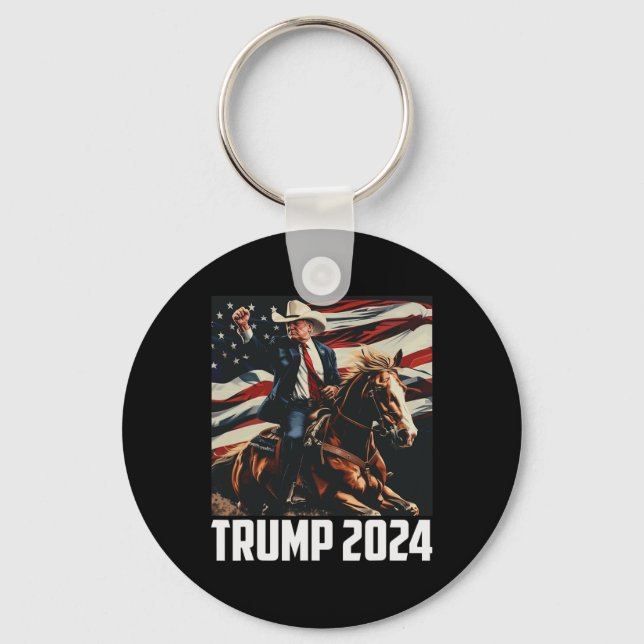 2024 4 juli Patriotic America Independence Da Nyckelring (Framsida)