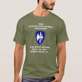 2024 65e Infantry Reunion - Hudson Valley MÖRK T Shirt