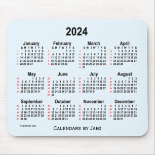 2024 Alice Blue 52 veckors kalender från Janz Musmatta