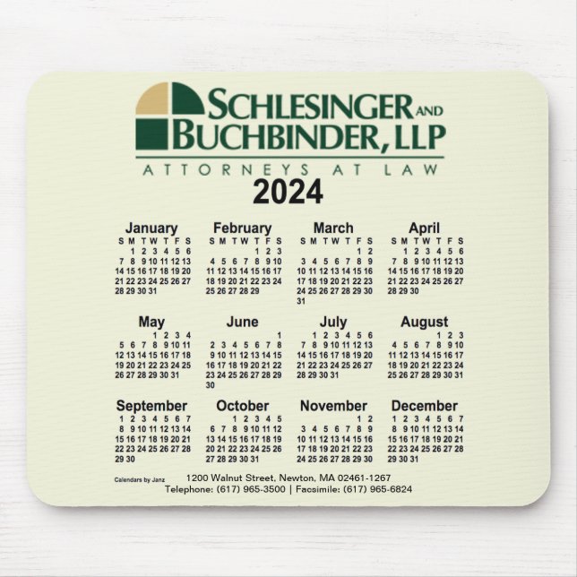 2024 Anpassningsbar Kalender från Janz Musmatta (Framsidan)