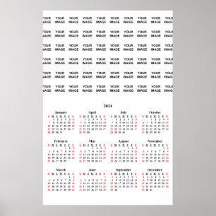 2024 Anpassningsbarna Skapar din egen kalender Pos Poster