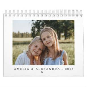 2024-Anpassningsbarna Skapar ditt eget familjefoto Kalender