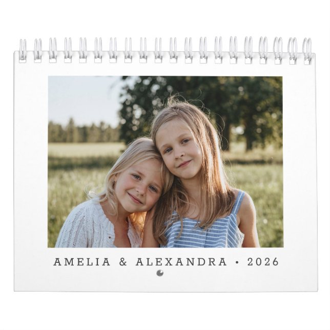 2024-Anpassningsbarna Skapar ditt eget familjefoto Kalender (Omslag)
