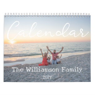 2024-Anpassningsbarnas fotovägg i typografifamilje Kalender
