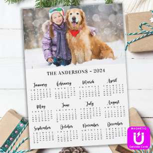 2024-Anpassningsbarnas Hund-kalendermagnet för fot
