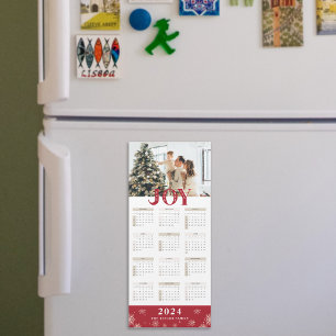 2024-Anpassningsbars fotojokalender Magnetiskt kor