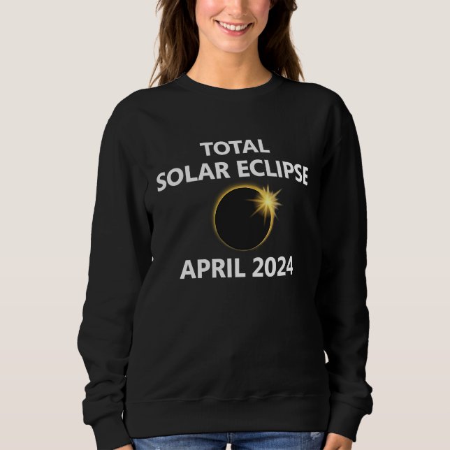 2024 April Solar Eclipse New Hampshire Maine Conne T Shirt (Framsida)