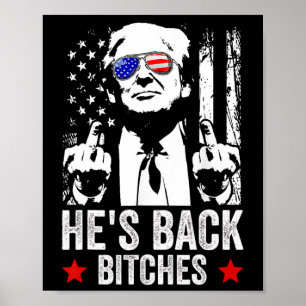 2024 är han "Back Es Trump 2025" Poster