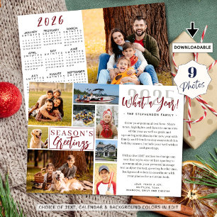 2024 Årets 9 foton 2025-kalender Julkort