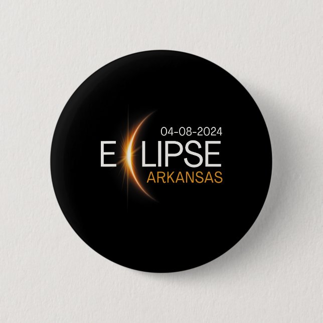 2024 Arkansas Totality Eclipse Arkansas Solar 2024 Knapp (Framsida)