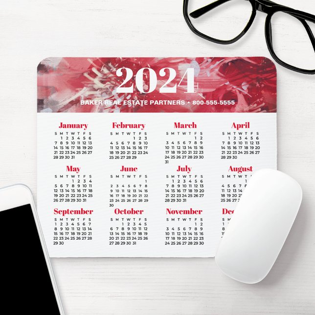2024 års affärskalender musmatta (Skapare uppladdad)