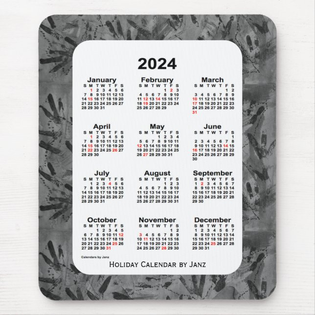 2024 års Black Art Helgdag Calendar av Janz Musmatta (Framsidan)