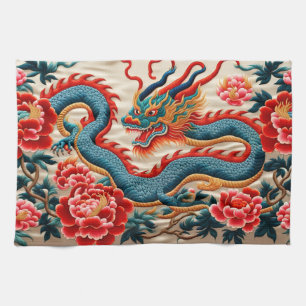 2024 års "Embroidery", kinesiskt nyår Kökshandduk