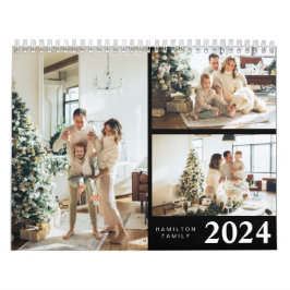 2024 års enkla, minimalistisk Personlig för foto i Kalender