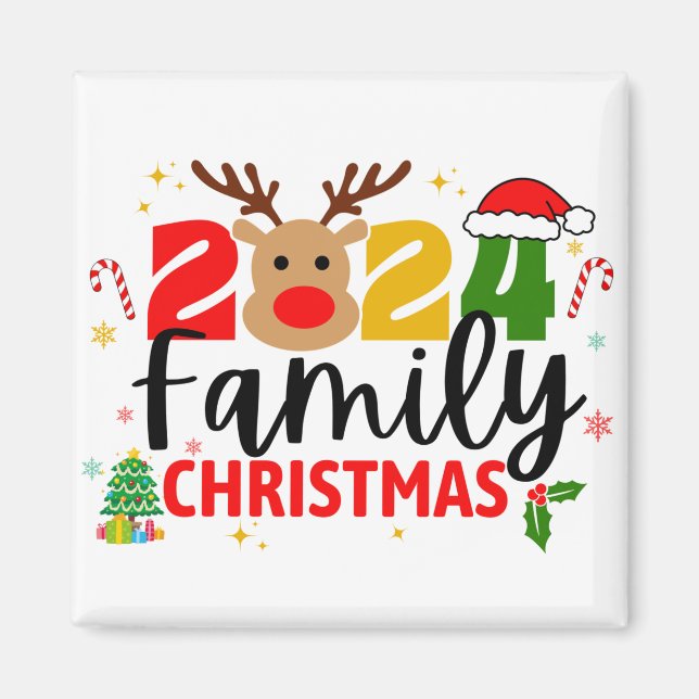 2024 års familjejul magnet (Framsidan)