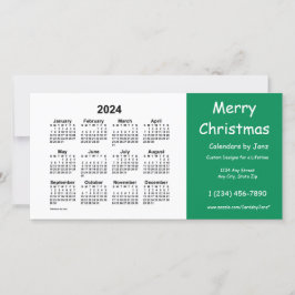 2024 års God jul-kalender från Janz Grönt Julkort