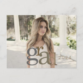 2024 års Grad Photo Neutralt II-meddelandekort Vykort