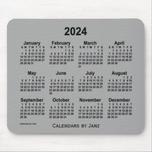 2024 års Grått-kalender för batteri av Janz Mou Musmatta