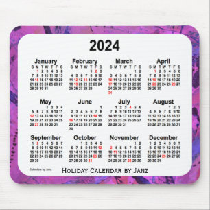 2024 års Helgdag Art Calendar av Janz Musmatta