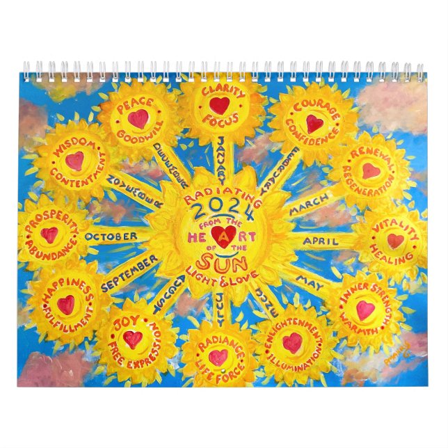 2024 års inspirationskalender för originalteckning kalender (Omslag)