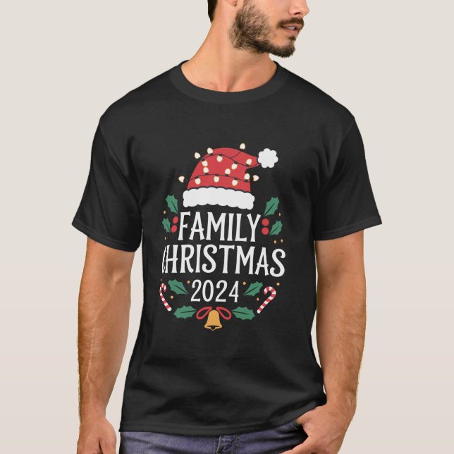 2024 års julmatchningsutfall jultomten t shirt (Framsida)