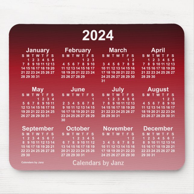 2024 års kalender för färja - nyon från Janz Mouse Musmatta (Framsidan)