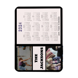 2024 års kalender för nytt års familjeminneminne magnet