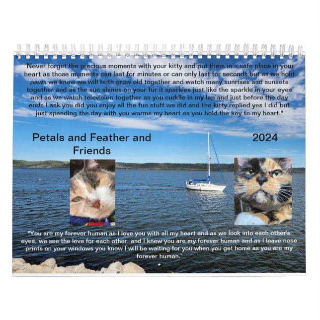 2024 års kalender för Petals, Feather och Friends (Omslag)
