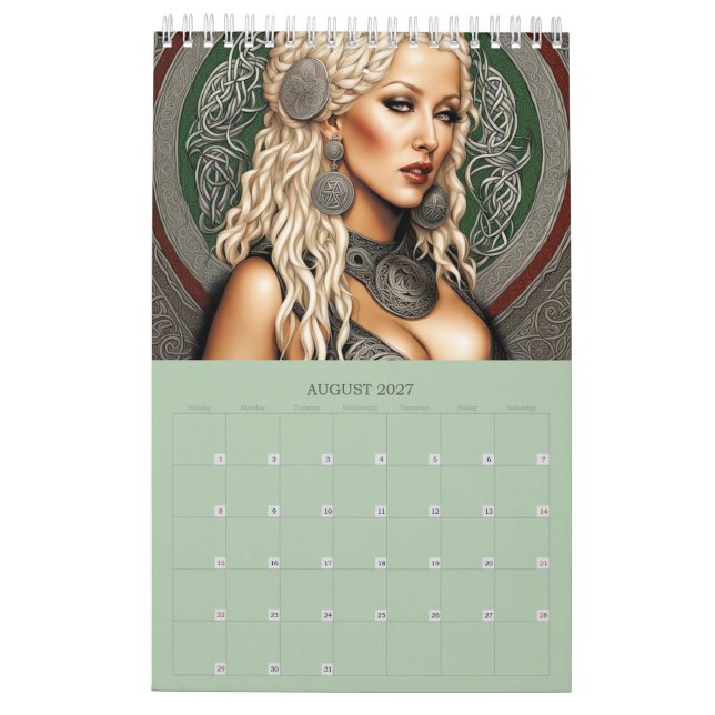 2024 års kalender för starka kvinnor (Aug 2027)