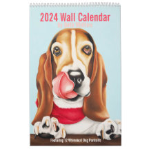 2024 års kalender för vismisk Hund - stor