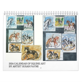 2024 års kalender - Susan Payne Equine Art