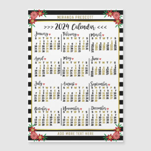 2024 års kalender Svarta Blommigten Namn