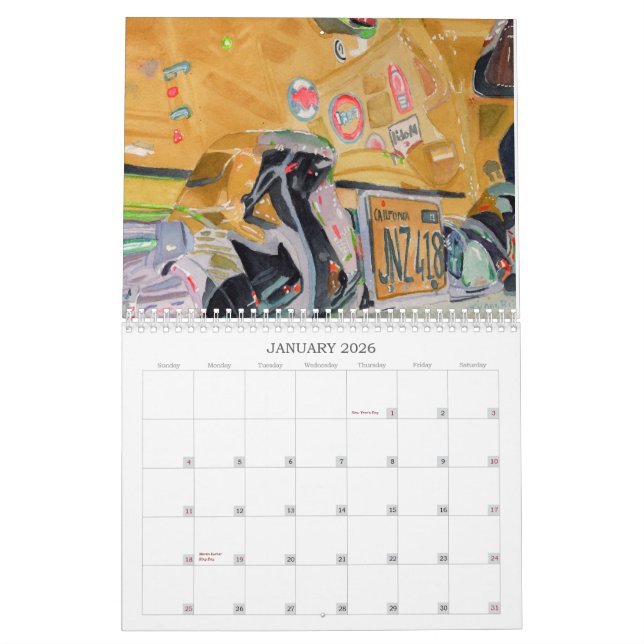 2024 års konstkalender kalender (Jan 2026)