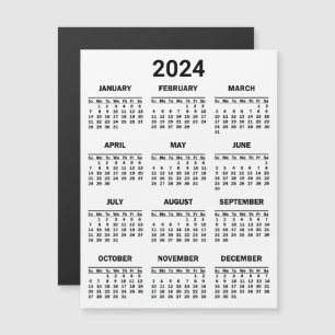 2024 års kort i en snabbkalender
