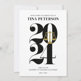 2024 års meddelande från advokatskolan i Studenten Inbjudningar