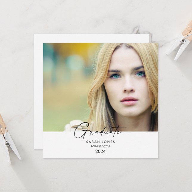 2024 års meddelande om en enda fotokvadrat Student (Fram/Back In Situ)