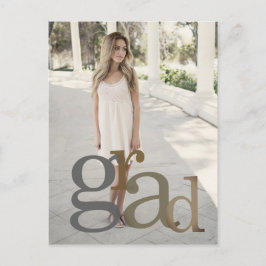 2024 års meddelande om Grad Photo Neutralt Tones Vykort