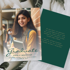 2024 års meddelande om Photo Grönt Guld Studenten Inbjudningar