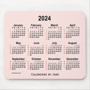 2024 års Misty Ro 52 veckors kalender från Janz Musmatta
