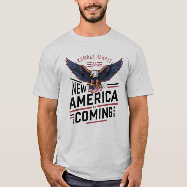 2024 års president i New America Coming Kamala Har T Shirt (Framsida)
