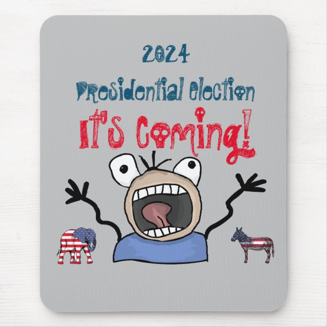 2024 års presidentval, det närmar sig! musmatta (Framsidan)