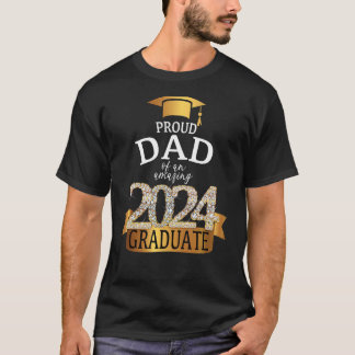 2024 års stolthet Pappa i Student I-Gulten T Shirt
